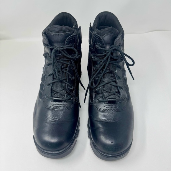 Bates Combat Boots Black Leather 8 Inch Side Zip Military Style Men\'s 12M main image 13